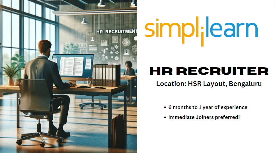 Simplilearn HR Recruiter Job in Bengaluru - apply now 