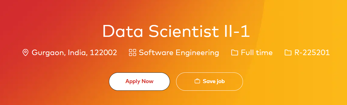 Mastercard Data Scientist II-1 Recruitment for Freshers