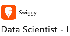 Swiggy hiring remote Data Scientist for freshers"