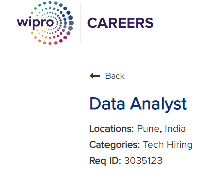 Wipro Hiring Data Analysts | Freshers (0-6 Years) | Apply Now!