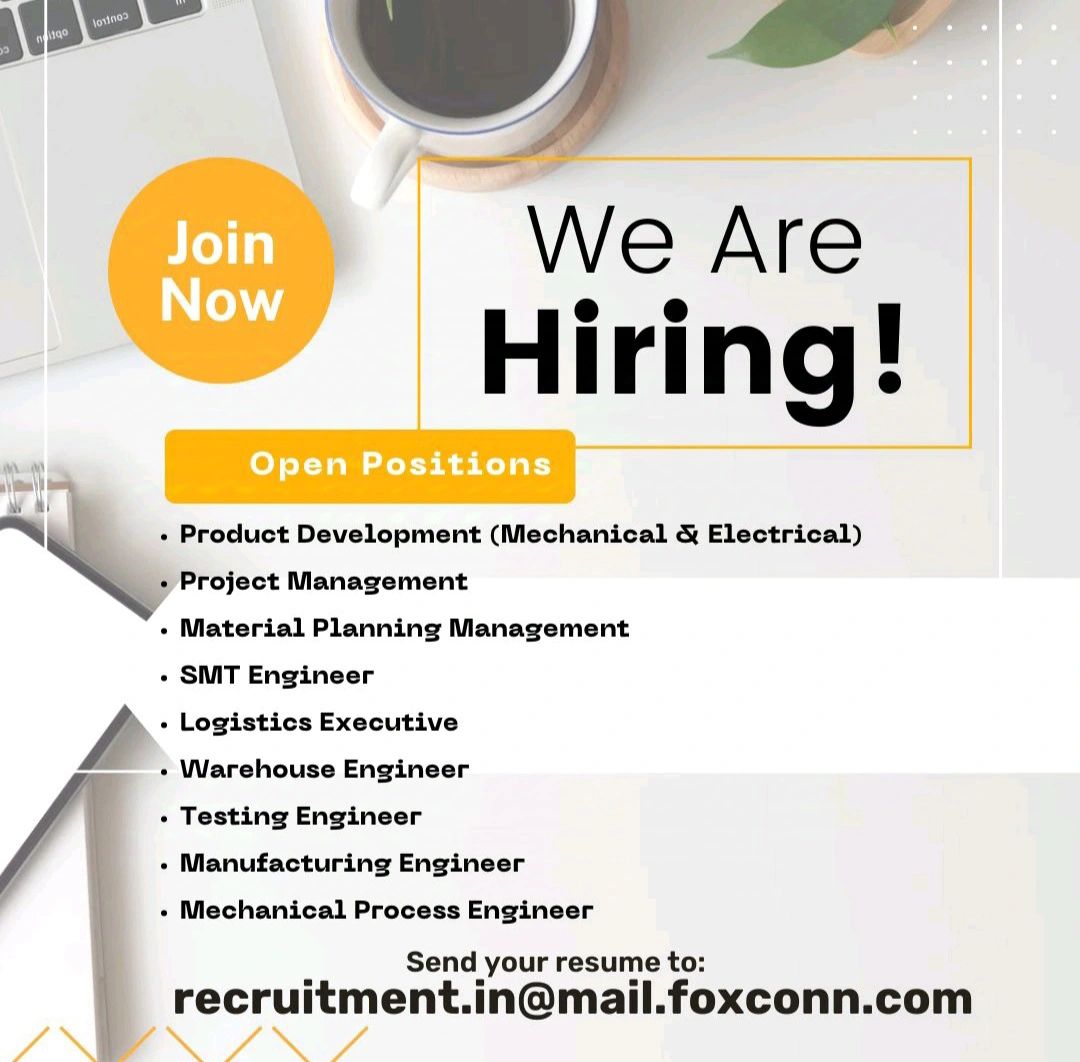 Exciting Career Opportunities at Foxconn Technology India, Chennai | Apply Now