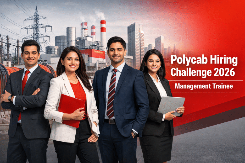 Polycab Hiring Challenge 2026 – Management Trainee (MT) | Apply Nowv