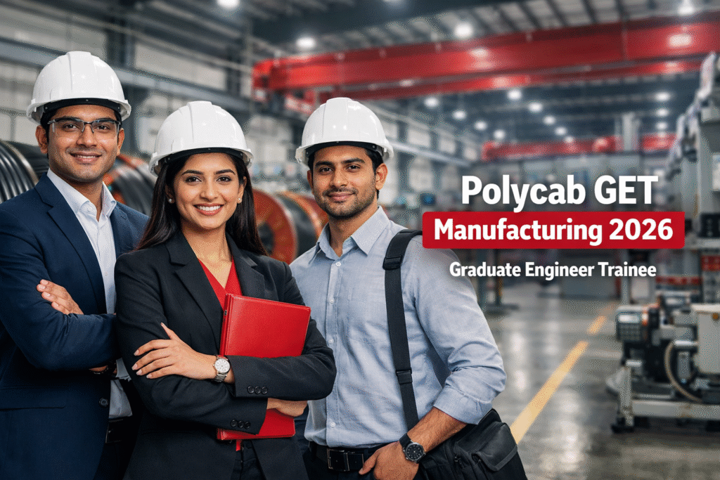 Polycab GET Manufacturing 2026 – Graduate Engineer Trainee | Apply Now