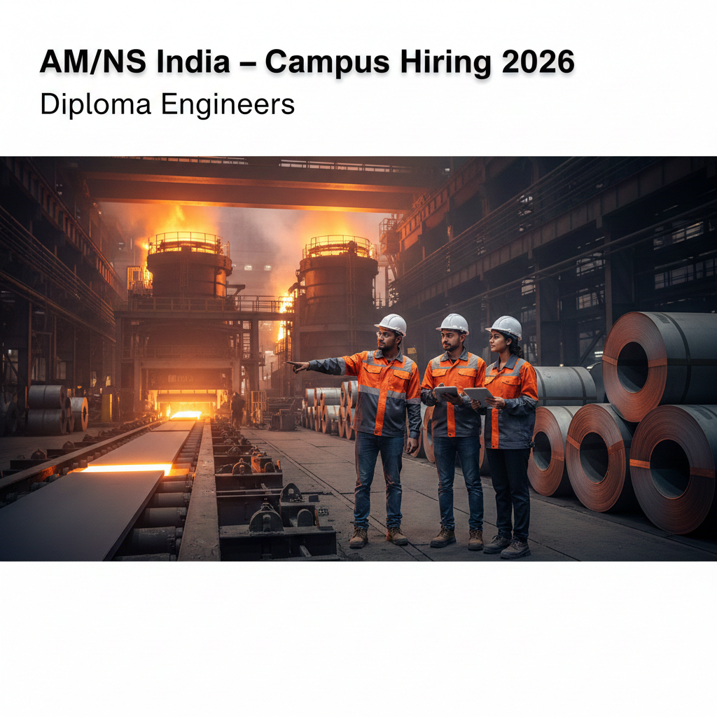 AM/NS India Campus Hiring 2026 for Diploma Engineers | Apply Online Now