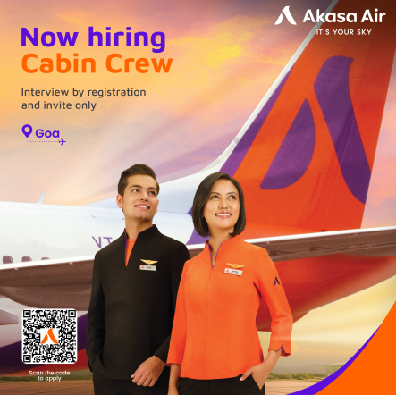 AKASA AIR Cabin Crew Recruitment 2026