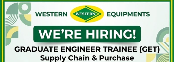 Western Equipments GET hiring, Graduate Engineer Trainee jobs, Supply Chain jobs for freshers, B.Tech jobs 2023, Fresher jobs Vapi, Sanjan job vacancy, Western Equipments recruitment, GET jobs for mechanical engineers