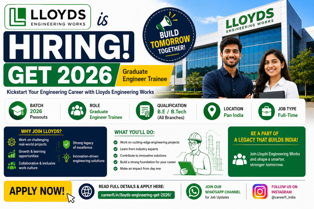 Lloyds Engineering GET 2026: Your Career Launchpad Is Here!