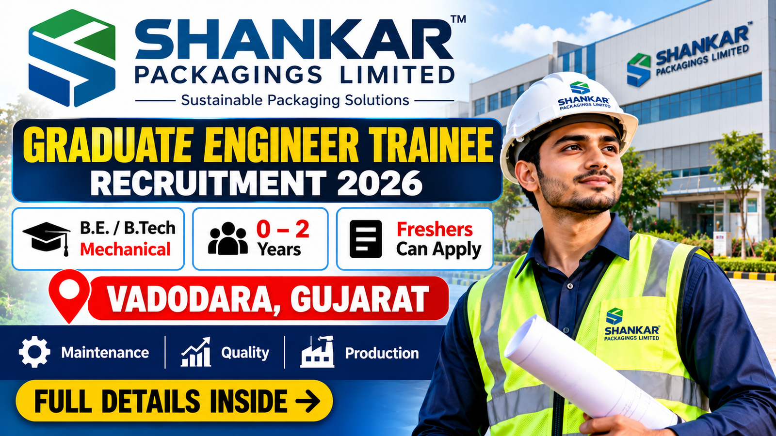Shankar Packagings Recruitment 2026