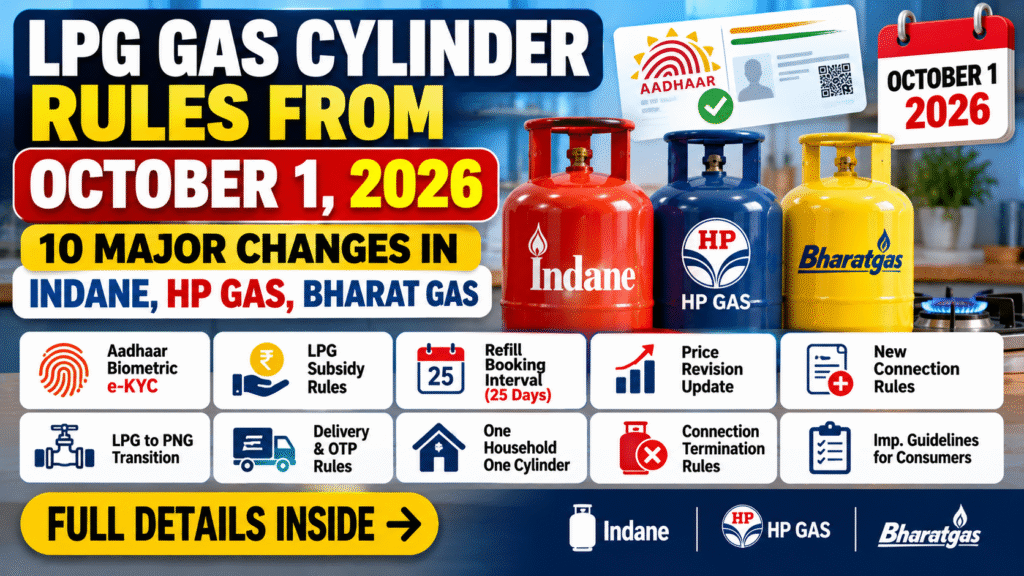 LPG Gas Cylinder Rules From October 1 2026